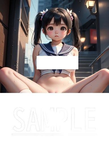 A4サイズ (高画質)ポスター オリジナル アニメ キャラ 同人 水着