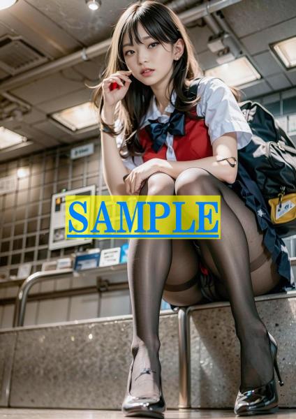 A4サイズ （高画質）ポスター オリジナル 美人 制服