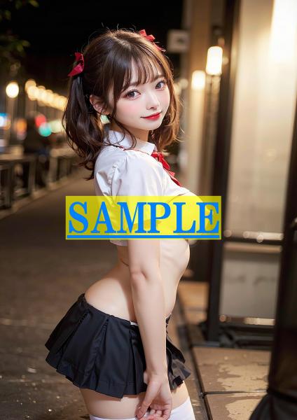 A4サイズ （高画質）ポスター オリジナル 美人 制服