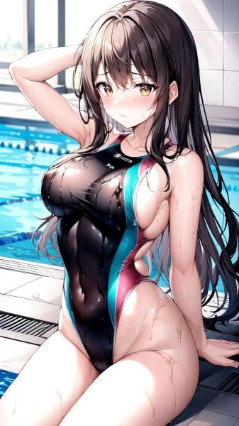 A4サイズ （高画質）ポスター オリジナル アニメ キャラ 同人 水着