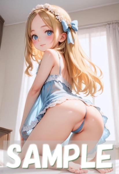 A4サイズ （高画質）ポスター オリジナル アニメ キャラ 同人 水着