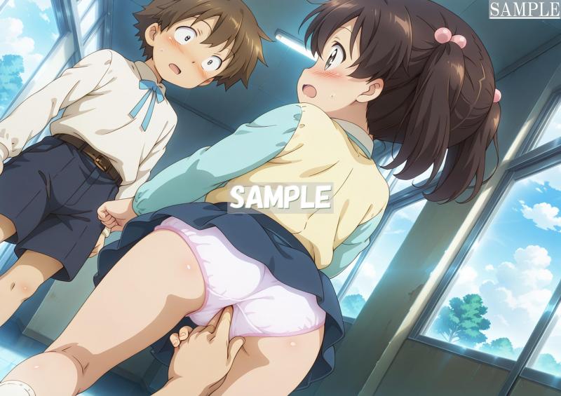 A4サイズ （高画質）ポスター オリジナル アニメ キャラ 同人 水着