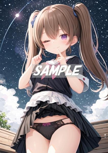 A4サイズ （高画質）ポスター オリジナル アニメ キャラ 同人 水着