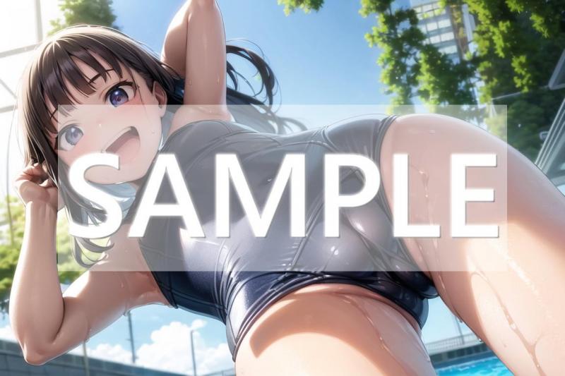 A4サイズ （高画質）ポスター オリジナル アニメ キャラ 同人 水着