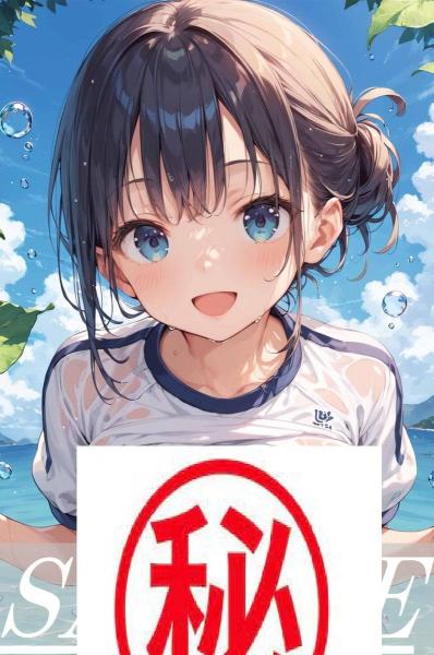 A4サイズ （高画質）ポスター オリジナル アニメ キャラ 同人 水着