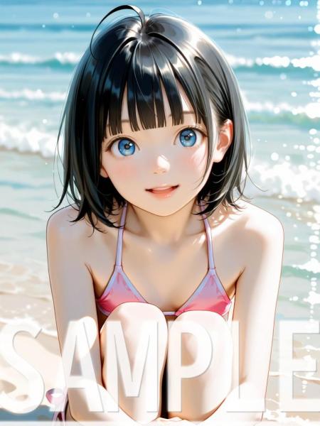 A4サイズ （高画質）ポスター オリジナル アニメ キャラ 同人 水着