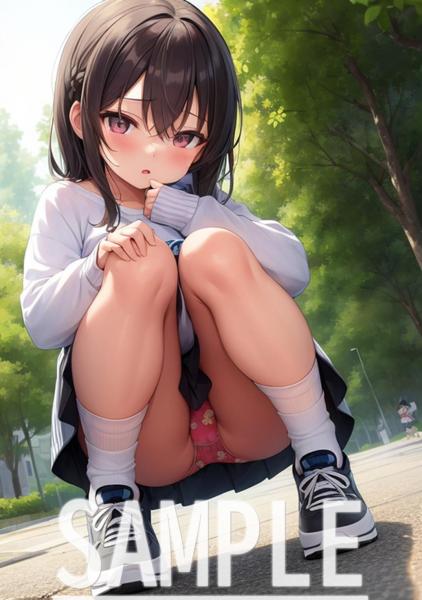 A4サイズ （高画質）ポスター オリジナル アニメ キャラ 同人 水着