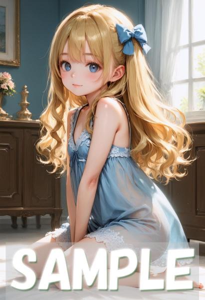 A4サイズ （高画質）ポスター オリジナル アニメ キャラ 同人 水着