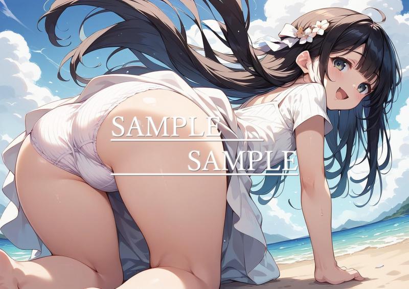 A4サイズ （高画質）ポスター オリジナル アニメ キャラ 同人 水着