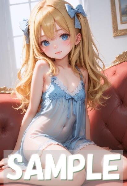 A4サイズ （高画質）ポスター オリジナル アニメ キャラ 同人 水着