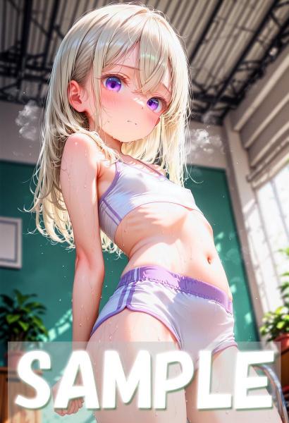 A4サイズ （高画質）ポスター オリジナル アニメ キャラ 同人 水着