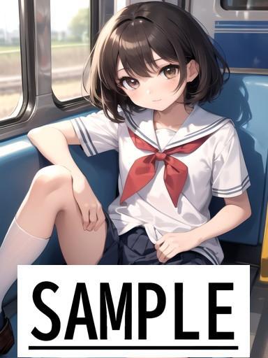 A4サイズ （高画質）ポスター オリジナル アニメ キャラ 同人 水着