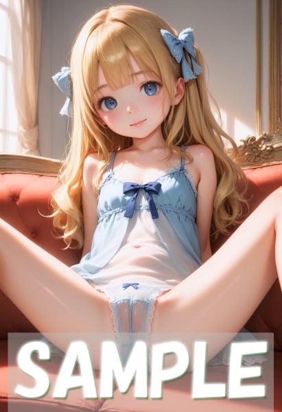 A4サイズ （高画質）ポスター オリジナル アニメ キャラ 同人 水着