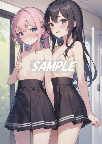 A4サイズ （高画質）ポスター オリジナル アニメ キャラ 同人 水着
