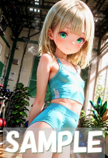 A4サイズ （高画質）ポスター オリジナル アニメ キャラ 同人 水着