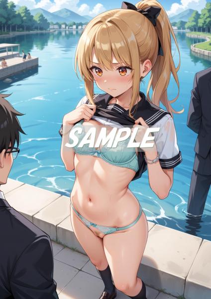 A4サイズ （高画質）ポスター オリジナル アニメ キャラ 同人 水着