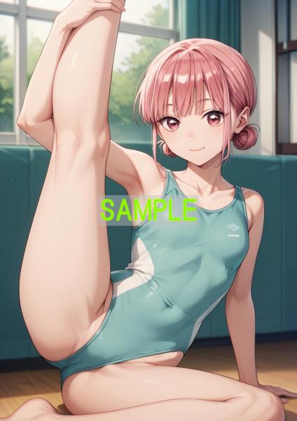 A4サイズ （高画質）ポスター オリジナル アニメ キャラ 同人 水着