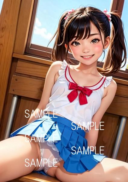 A4サイズ （高画質）ポスター オリジナル アニメ キャラ 同人 水着