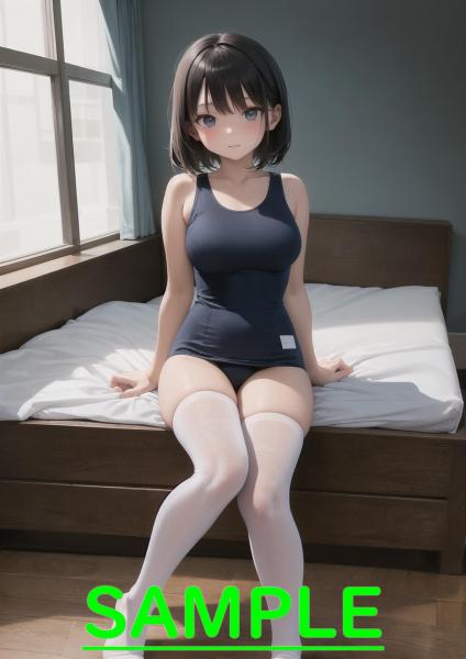 A4サイズ （高画質）ポスター オリジナル アニメ キャラ 同人 水着