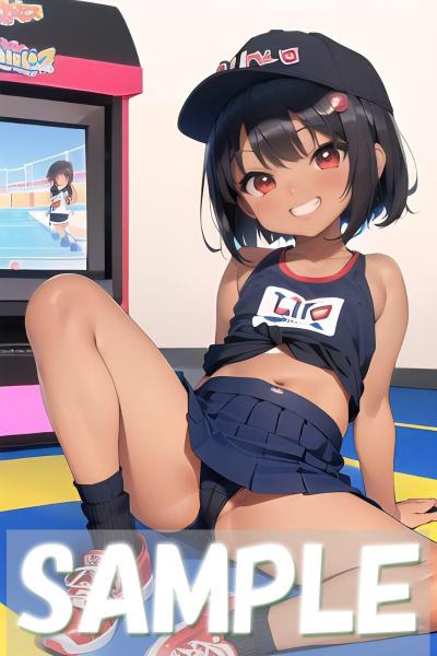 A4サイズ （高画質）ポスター オリジナル アニメ キャラ 同人 水着