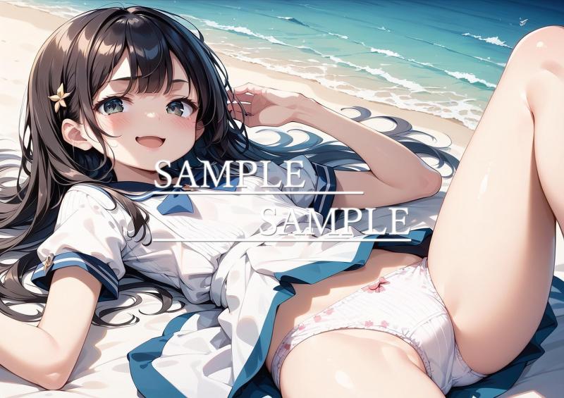 A4サイズ （高画質）ポスター オリジナル アニメ キャラ 同人 水着
