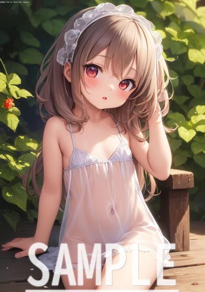 A4サイズ （高画質）ポスター オリジナル アニメ キャラ 同人 水着