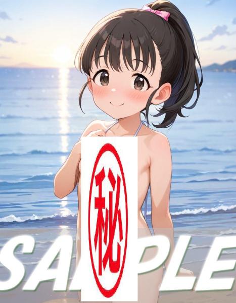 A4サイズ （高画質）ポスター オリジナル アニメ キャラ 同人 水着