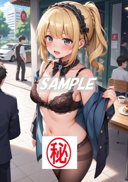 A4サイズ （高画質）ポスター オリジナル アニメ キャラ 同人 水着