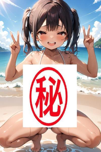 A4サイズ （高画質）ポスター オリジナル アニメ キャラ 同人 水着