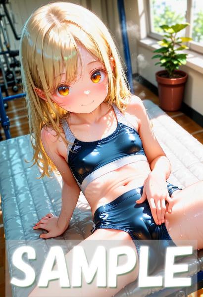 A4サイズ （高画質）ポスター オリジナル アニメ キャラ 同人 水着