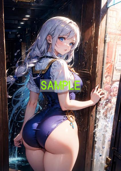 A4サイズ （高画質）ポスター オリジナル アニメ キャラ 同人 水着