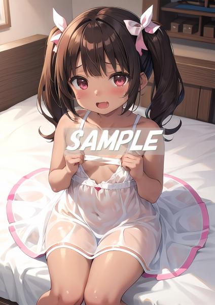 A4サイズ （高画質）ポスター オリジナル アニメ キャラ 同人 水着