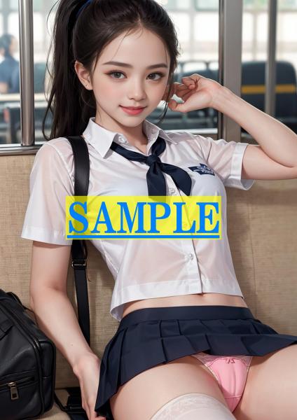 A4サイズ （高画質）ポスター オリジナル 美人 制服