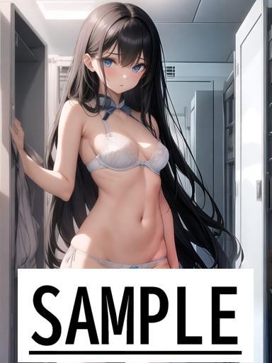 A4サイズ （高画質）ポスター オリジナル アニメ キャラ 同人 水着