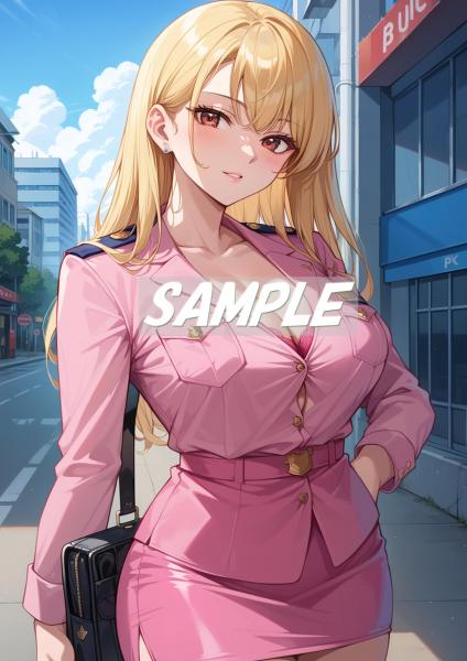 A4サイズ （高画質）ポスター オリジナル アニメ キャラ 同人 水着