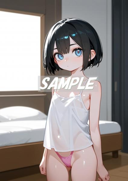 A4サイズ （高画質）ポスター オリジナル アニメ キャラ 同人 水着