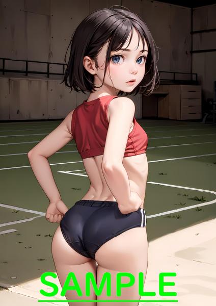 A4サイズ （高画質）ポスター オリジナル アニメ キャラ 同人 水着