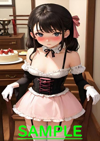 A4サイズ （高画質）ポスター オリジナル アニメ キャラ 同人 水着