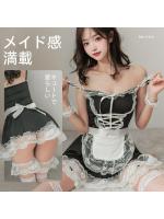 キッチンメイド服 コスチューム   コスプレ   セクシー  可愛い エロ 胸の露出 尻の露出 レース SM    エッチ