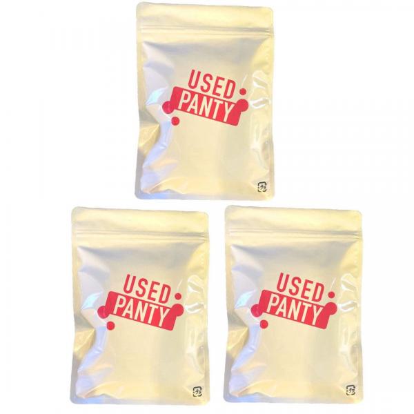 【使用済み加工品/パンティ着画無し3枚セット】未成熟なカラダとサラサラ髪で思わず誰もが振返る魅力的なプロポーションを持ちながらも実は照れ屋で大量マン汁が白く泡立つまで手マンされるのが大好きと言っていた元av女優の使用済みパンティー（使い切りローション付き）