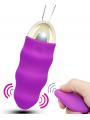 ローター リモコンローター  バイブ15m遠隔操作 12段階振動 挿入を楽しめる 防水 静音 USB充電式 シリコン製 安全衛生パープル