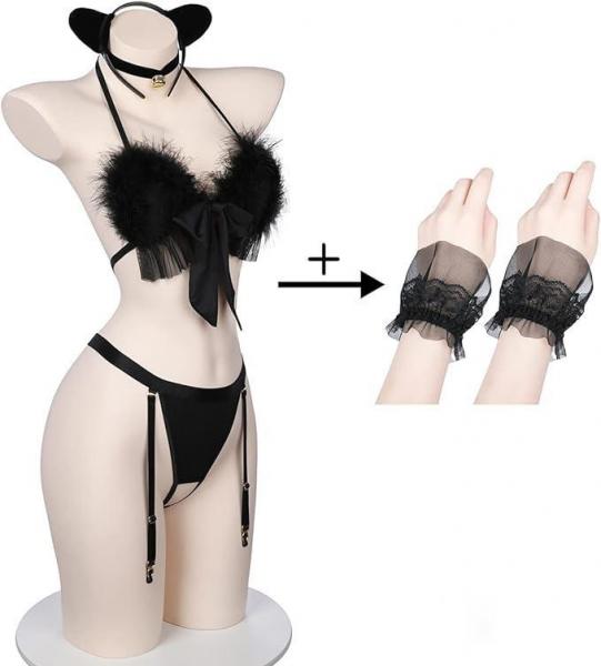 セクシーコスプレ猫 メイド メイド服 猫セクシー シースルー ランジェリー ベビードール キャット 過激 可愛い 萌え萌え ベビードール ランジェリーコスプレ ハロウィン 仮装 衣装6062h | エロリンク・女性用玩具データベース