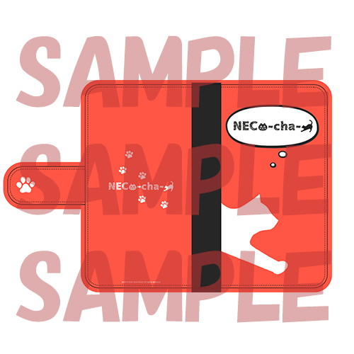 ≪フェア対象≫【AGF2020復刻】東京24区　ネコちゃんスマホケース（赤）