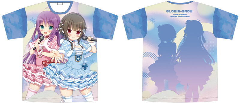 恋愛×ロワイアル グロリア＊スノウ フルグラフィックTシャツ