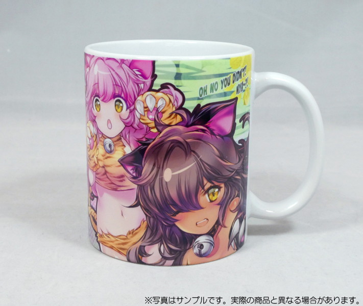 女の子モンスターマグカップ ねこまたまた/くろねこまたまた
