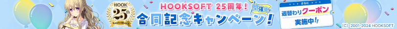 HOOKSOFT25周年！HOOKSOFT合同記念キャンペーン！【クーポン第1弾】