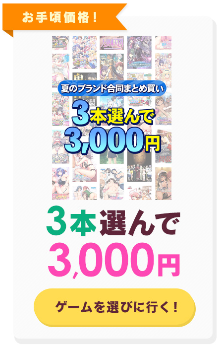 【まとめ買い】1,600作品以上から3本選んで3,000円！夏のブランド合同まとめ買い